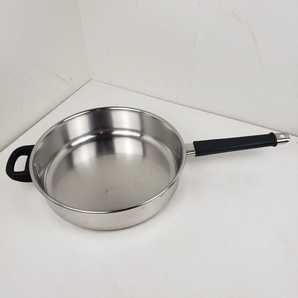 Tools Of The Trade 10.5 Inch Skillet Deep Sauté Pan  18/10 Stainless Steel